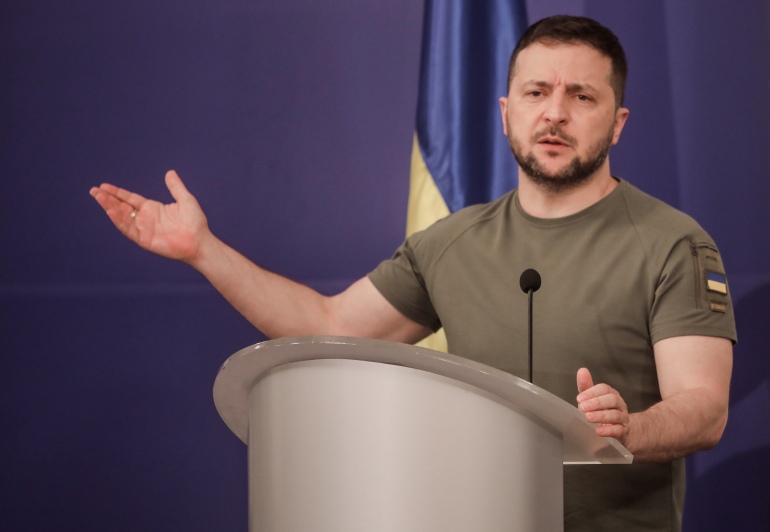 President of Ukraine Volodymyr Zelenskyy in Sofia