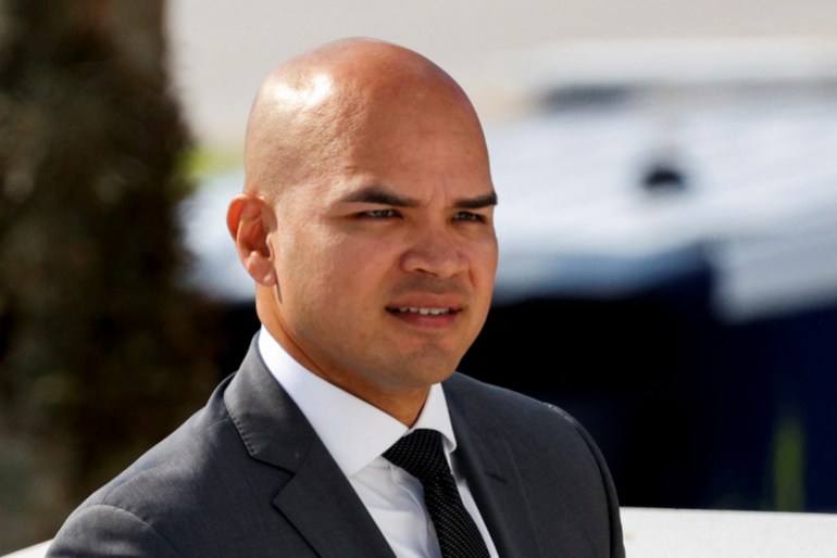 Walt Nauta, personal aide to former U.S. President Trump, arrives at Alto Lee Adams Sr. U.S. Courthouse, in Fort Pierce