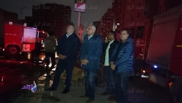محافظ الجيزة يتابع جهود السيطرة على حريق استوديو الأهرام.. صور