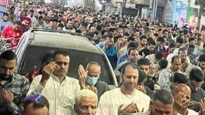 ليلة القدر.. آلاف المصلين يؤدون صلاة التهجد بالمنيا.. شاهد