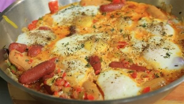 طريقة عمل شكشوكة بالبيض أخف وألذ أكلة