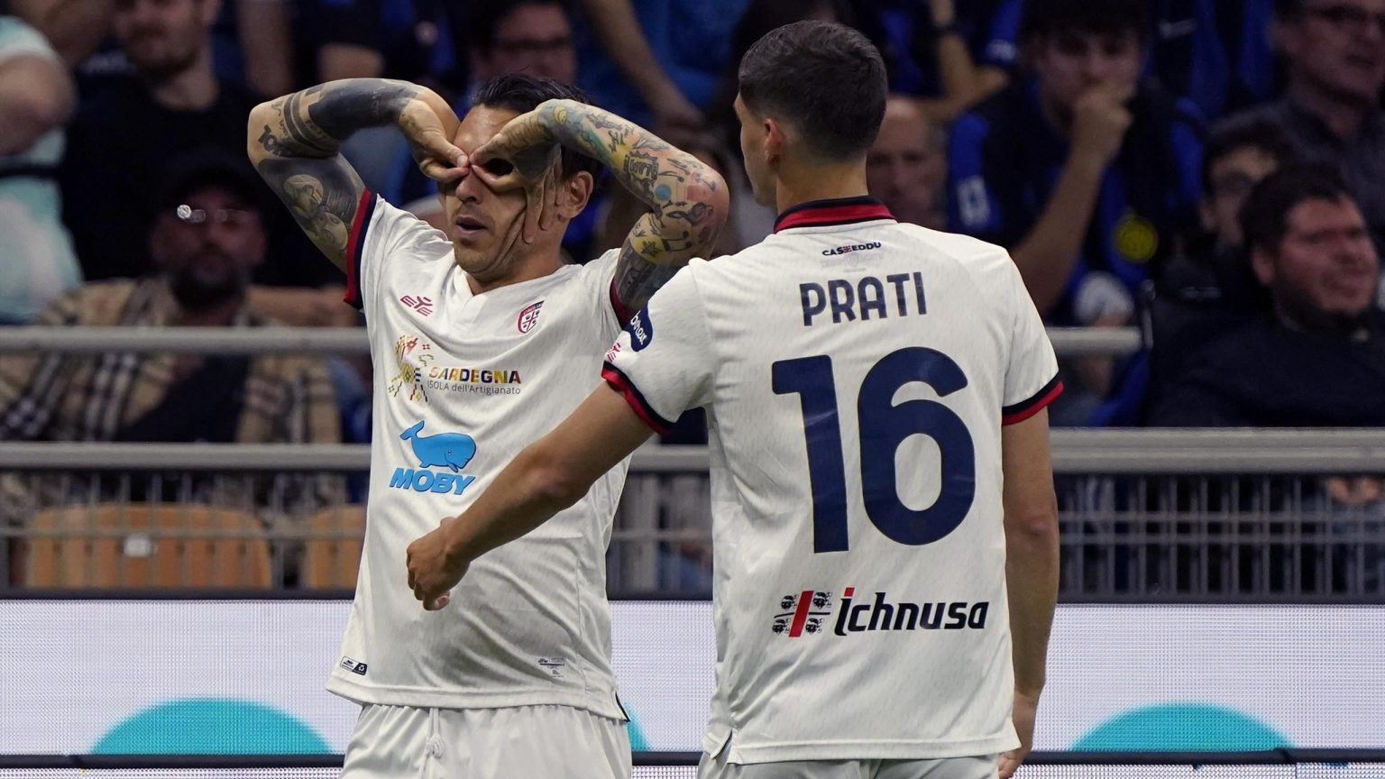 إنتر ميلان 2-2 كالياري – تعادل الزوار مرتين ليحرموا إنتر من الفوز في وقت متأخر من مباراة الدوري الإيطالي