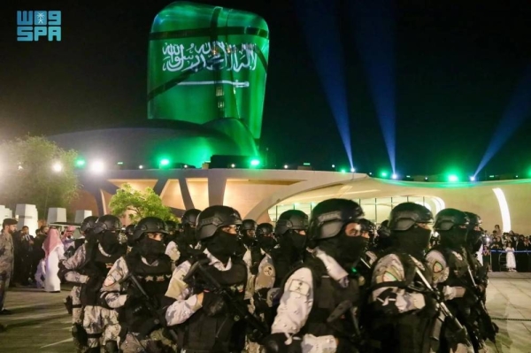 عروض عسكرية مبهرة تحتفل بها وزارة الداخلية بمناسبة اليوم الوطني