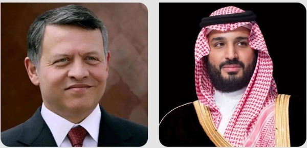 ولي العهد يتلقى رسالة من العاهل الأردني الملك عبدالله الثاني