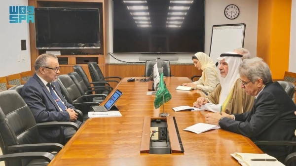 رئيس مركز الملك سلمان للإغاثة يلتقي المدير العام لمنظمة الصحة العالمية في نيويورك