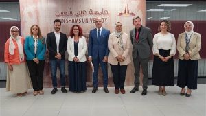 رئيس جامعة عين شمس يستقبل ملحق التعاون التعليمى بسفارة فرنسا بالقاهرة