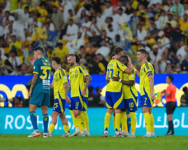 النصر يحقق الفوز على العروبة 3-0 ليواصل سلسلة انتصاراته