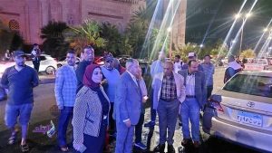 محافظ بورسعيد يتابع جهود سحب مياه الأمطار من الشوارع