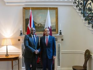 قطر وبريطانيا تبحثان تعزيز جهود إنهاء الحرب على غزة