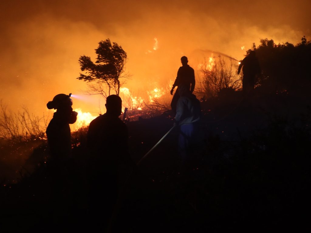 إخماد حريق ضخم بريف حماة ومكافحة للسيطرة على حرائق أحراش اللاذقية