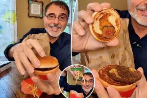 يكشف الطبيب عن شكل برغر ماكدونالدز والبطاطا المقلية بعد شهرين