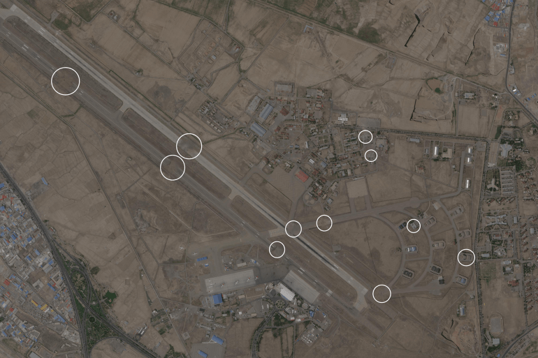 صور أقمار صناعية: مطار تبريز الدولي تعرض لأضرار عنيفة بفعل القصف الإسرائيلي (المصدر وكالة سند)