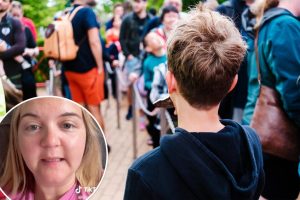 “بعنوان” أمي تحاول استخدام الأطفال لقطع خط متنزه الملاهي