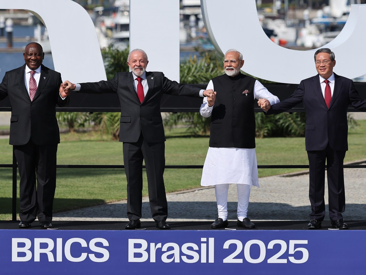 بغياب بوتين وشي قادة بريكس ينتقدون الحمائية التجارية