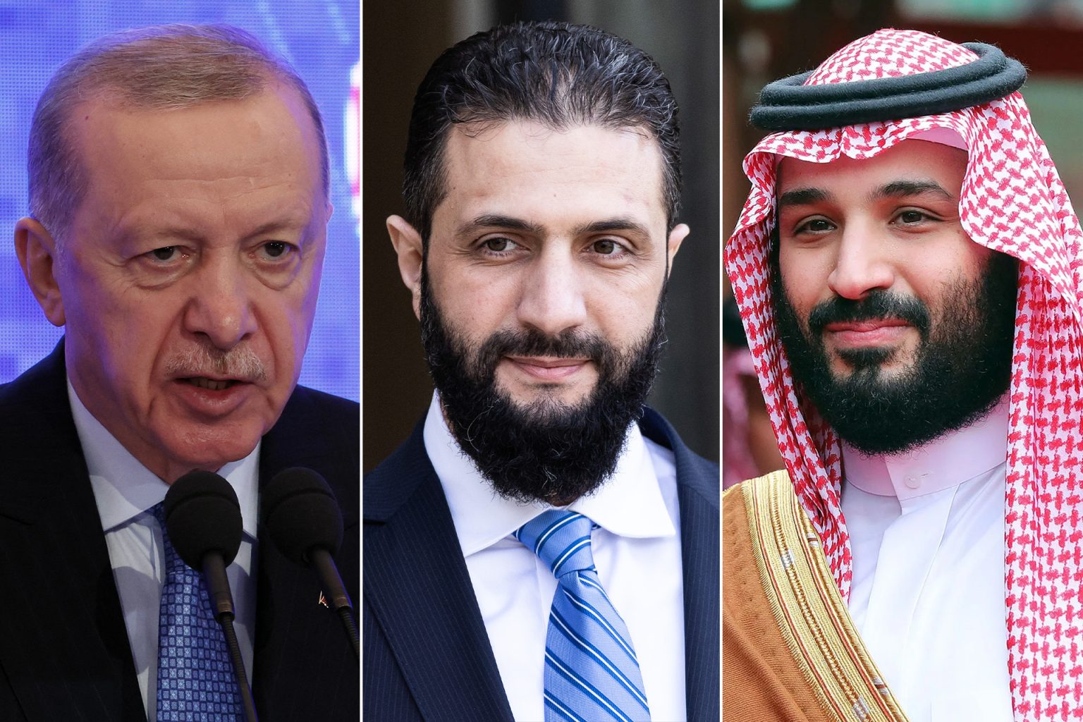 أردوغان وولي العهد السعودي يبحثان مع الشرع الأوضاع في سوريا