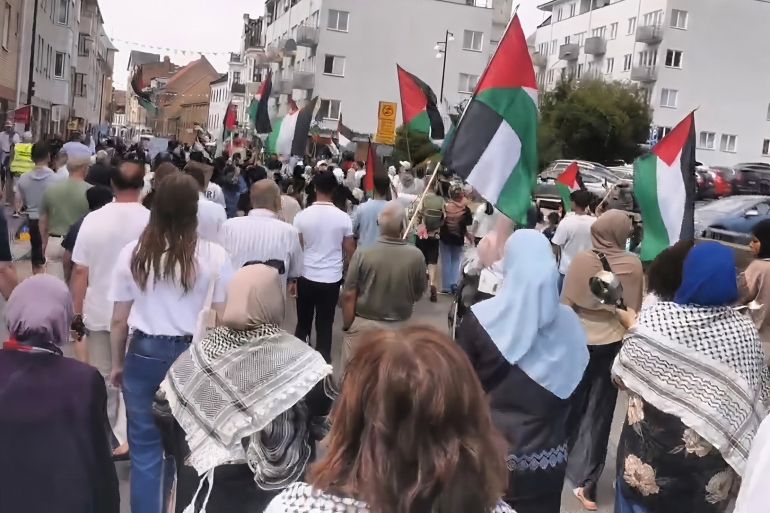 كوبنهاغن- الدنمارك … مظاهرات المركز الأوروبي الفلسطيني للإعلام