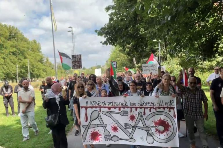 كوبنهاغن- الدنمارك … مظاهرات المركز الأوروبي الفلسطيني للإعلام