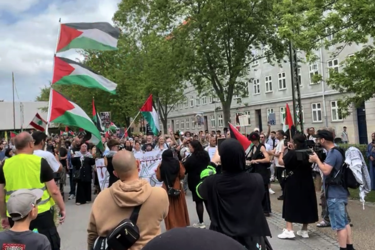 كوبنهاغن- الدنمارك … مظاهرات المركز الأوروبي الفلسطيني للإعلام