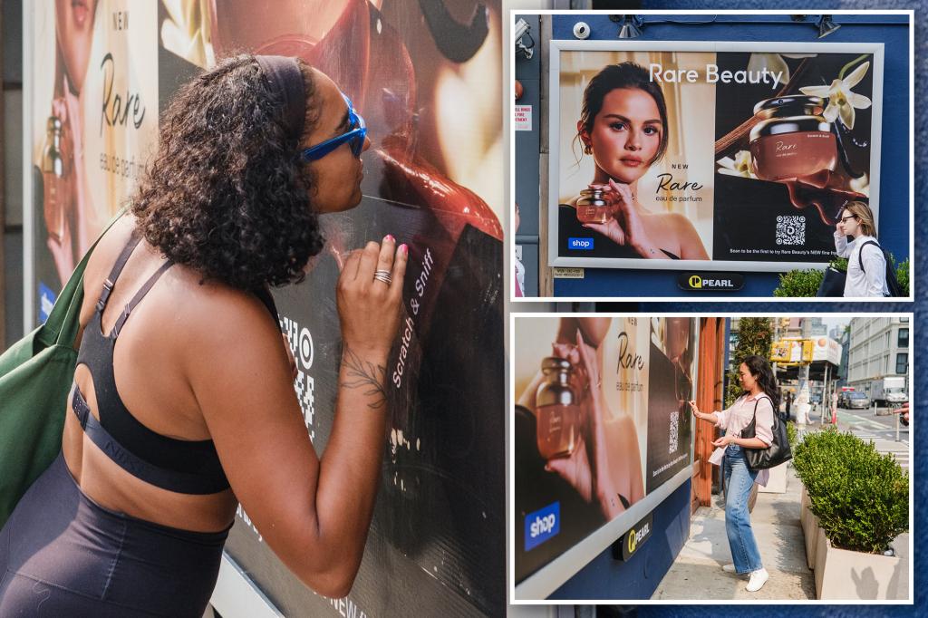 جمال Selena Gomez النادر وضع إعلانات الخدش والرسم في مدينة نيويورك