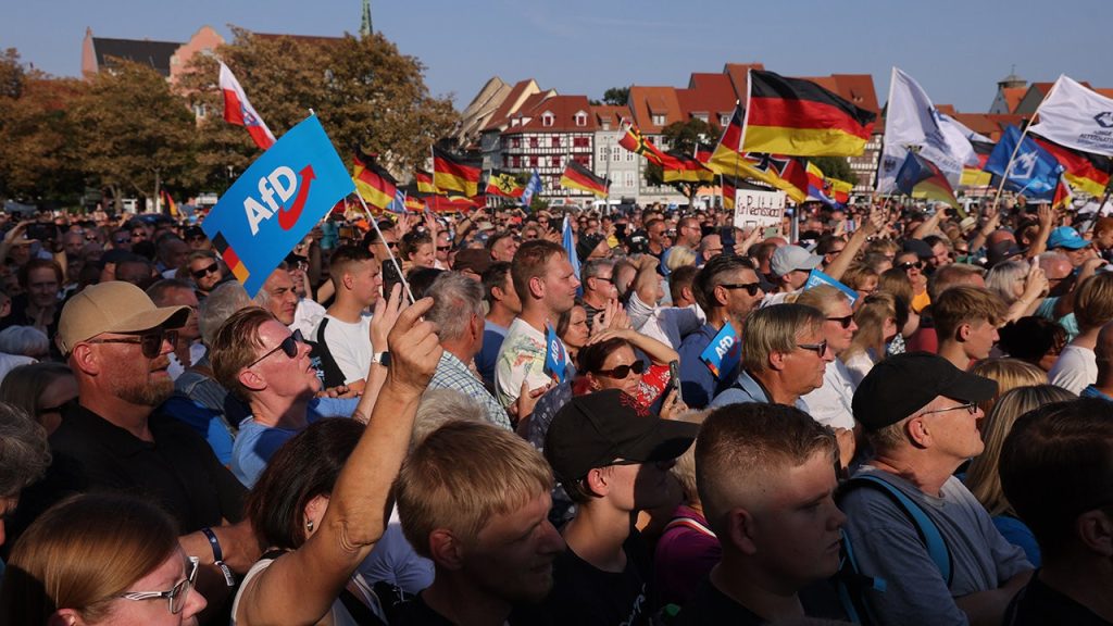 تقود AFD في ألمانيا استطلاع للاستطلاع للمرة الأولى ، ويتفوق على CDU بدعم 26 ٪