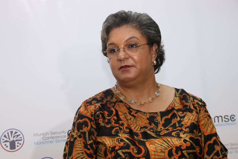 ADDIS ABABA, ETHIOPIA - APRIL 15 : Foreign Minister of Ghana Hanna Serwaa Tetteh speaks to media within the Munich Security Conference in Addis Ababa, Ethiopia on April 15, 2016. (Photo by Minasse Wondimu Hailu/Anadolu Agency/Getty Images)