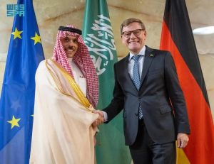السعودية وزير الخارجية ، نظيره الألماني يناقش وضع غزة