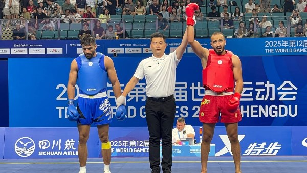 الذهب مصري.. الحسيني وهدان يكتب التاريخ بمنافسات الكونغ فو بدورة الألعاب العالمية