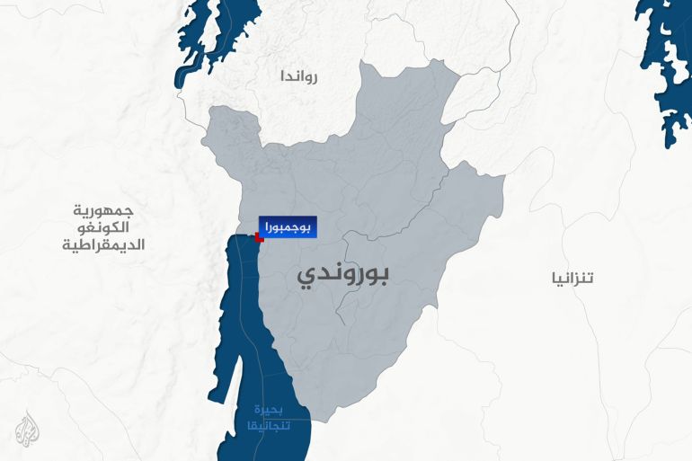 تصميم خاص خريطة بوروندي