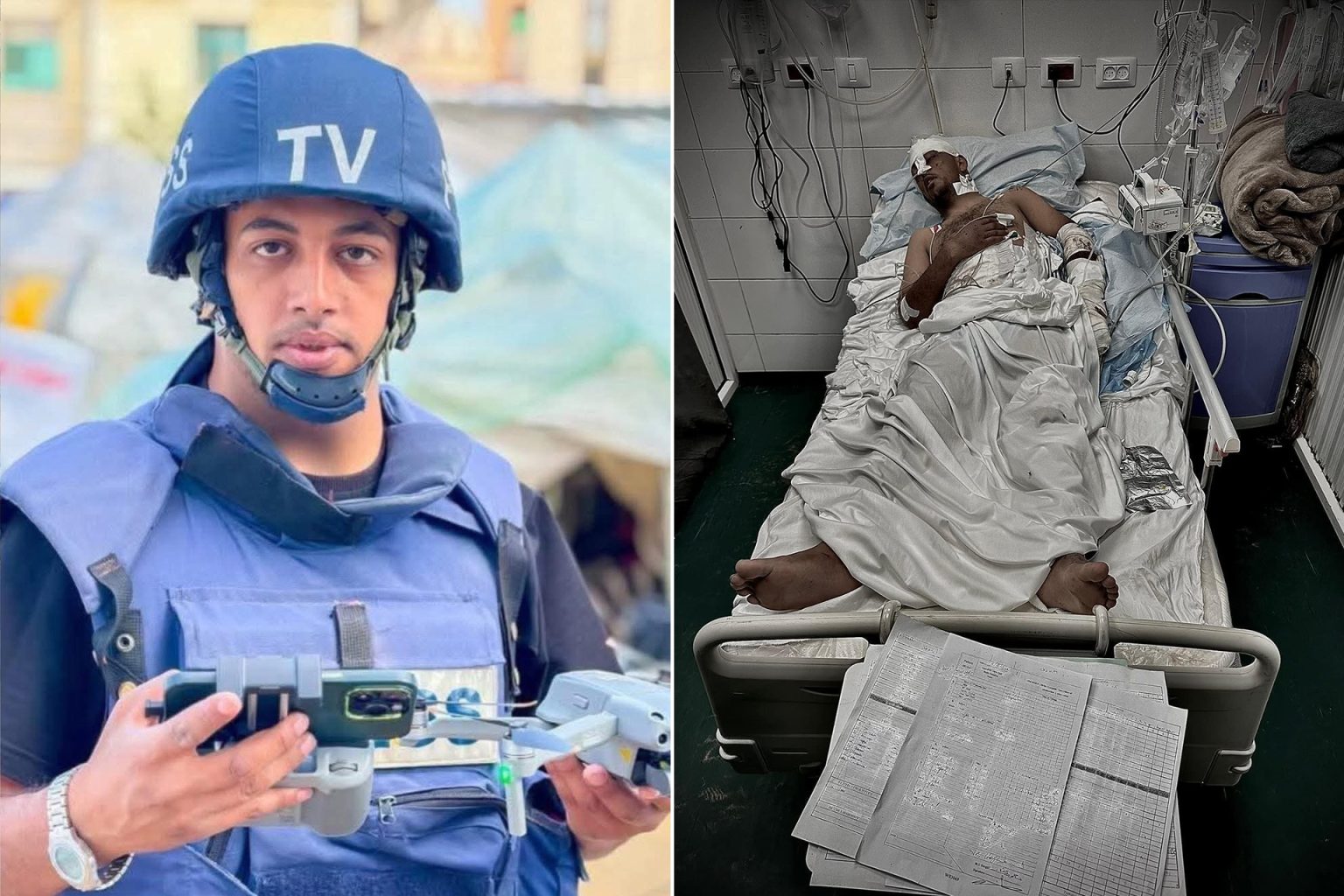 حملة على المنصات لإنقاذ حياة صحفي ونقله للعلاج خارج غزة