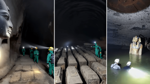 اكتشاف مدينة غارقة وبيت فرعوني تحت الأرض في مصر.. ما الحقيقة؟