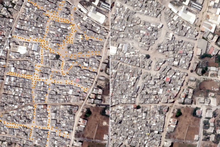 مخيم طولكرم-قبل-وبعد
