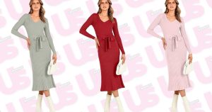 يقول المتسوقين الصغيرون هذا فستان سترة الخصر هذا “مناسب تمامًا” بدون تعديلات