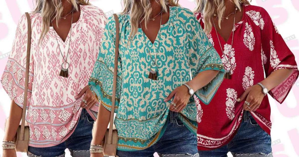 تريد إخفاء تهزهز الذراع؟ يؤكد المتسوقون هذه بلوزة “الستائر بشكل جيد” دون التشبث “