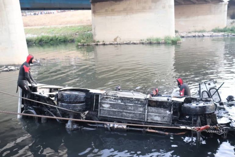 مصرع 18 شخص وإصابة 24 اخرين جراء حادث سقوط حافلة في وادي بالجزائر الحماية المدنية الجزائرية