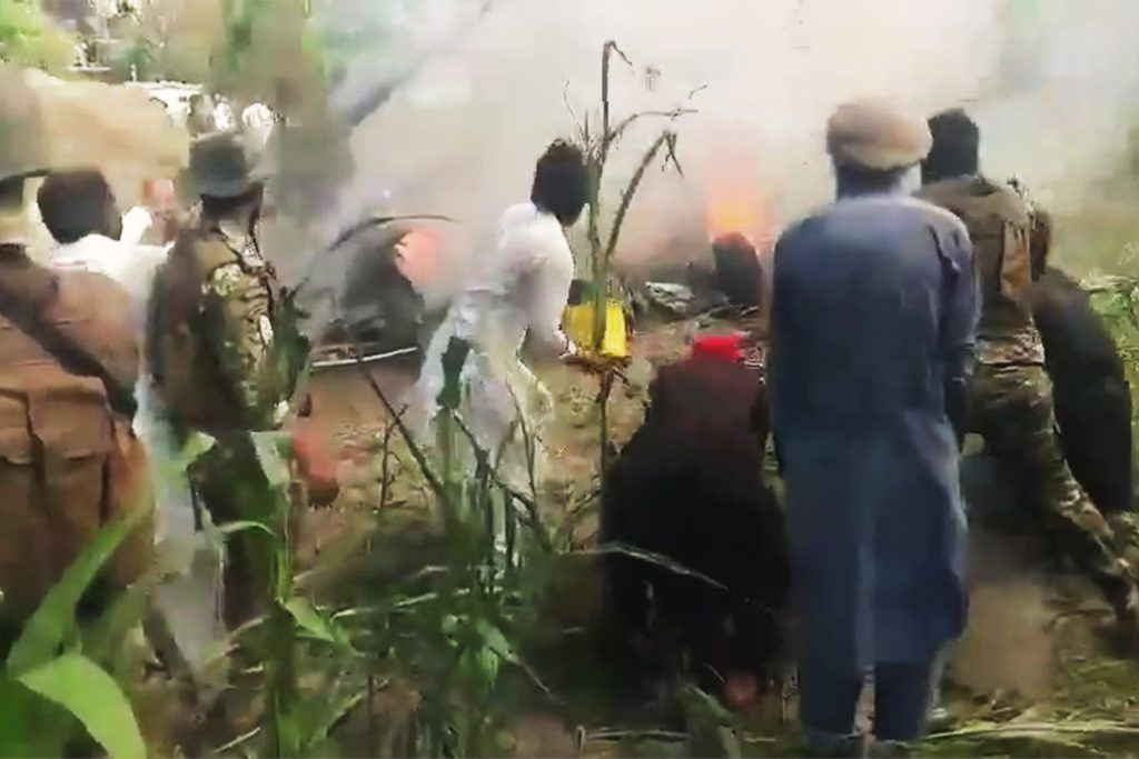 4 قتلى جراء سقوط مروحية عسكرية شمال باكستان