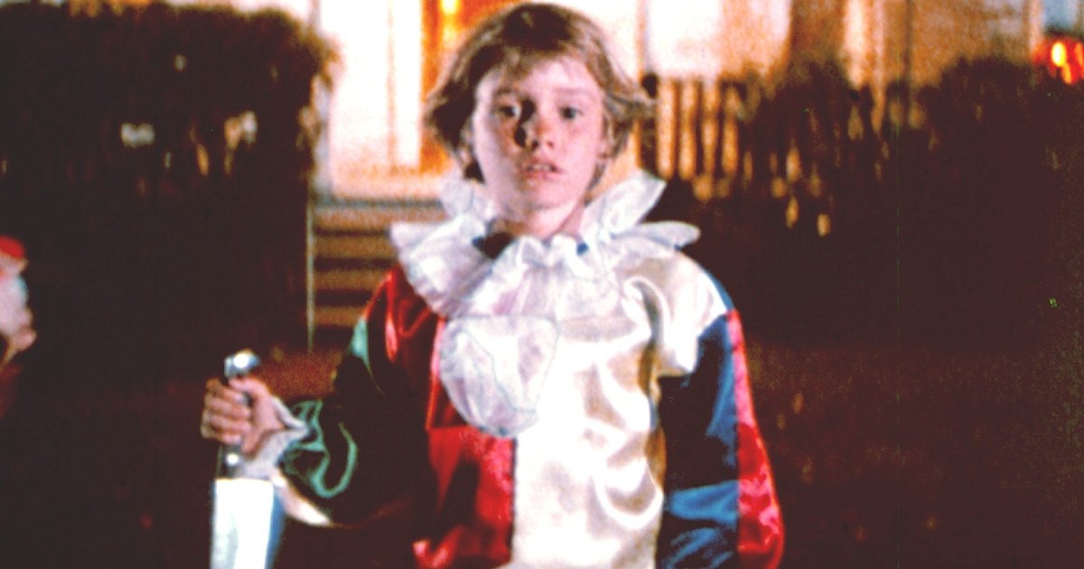 ويل ساندين في دور مايكل مايرز وهو في السادسة من عمره في عيد الهالوين