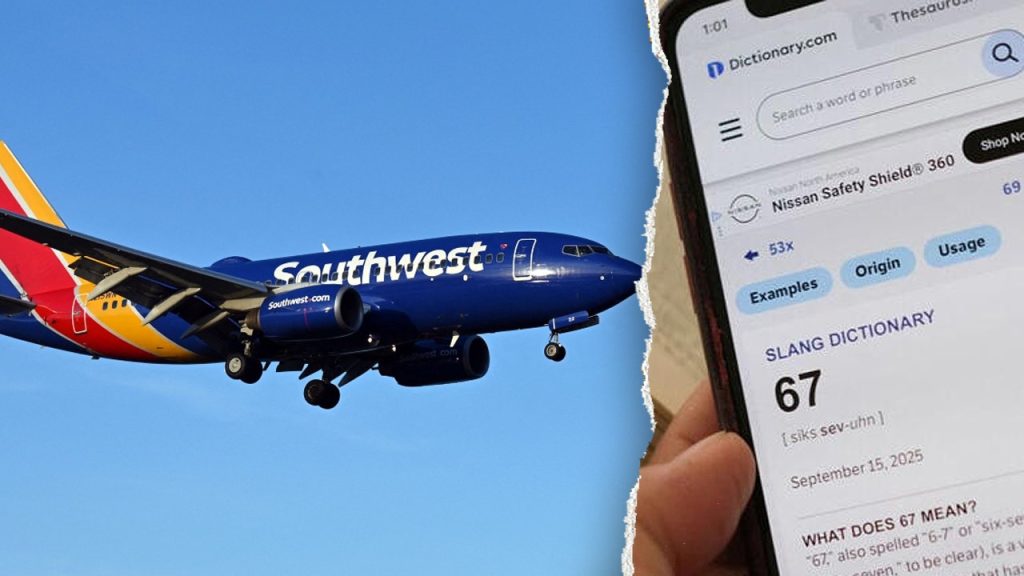 تقدم شركة Southwest Airlines رحلات بقيمة 67 دولارًا في تخفيضات مستوحاة من الميمات الفيروسية “6-7”.