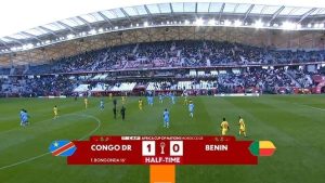 الكونغو الديمقراطية تتقدم على بنين بالشوط الأول بكأس الأمم الإفريقية