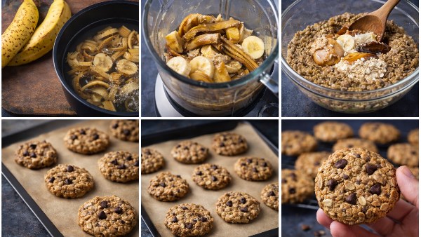 لا ترمية بعد اليوم ..طريقة عمل بسكويت صحي من قشر الموز 