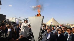 إطلاق شعلة أولمبياد المحافظات الحدودية بالوادي الجديد