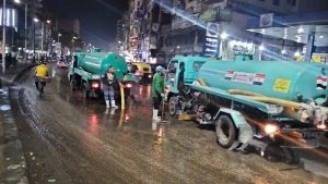 محافظ الغربية: نتابع كسح مياه الأمطار وتوجيهات بإزالة أي تجمعات على الطرق والمحاور الحيوية