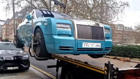 لندن تسحب سيارات الأثرياء الفاخرة بسبب تهربهم من دفع المخالفات