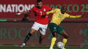 حزن وحسرة.. لحظة خروج مدرب جنوب إفريقيا من الاستاد بعد الهزيمة من مصر|فيديو