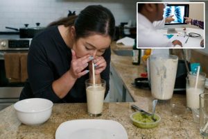 امرأة من فرجينيا تشخر طعامها، من العجة إلى شرائح اللحم، على الرغم من المخاطر