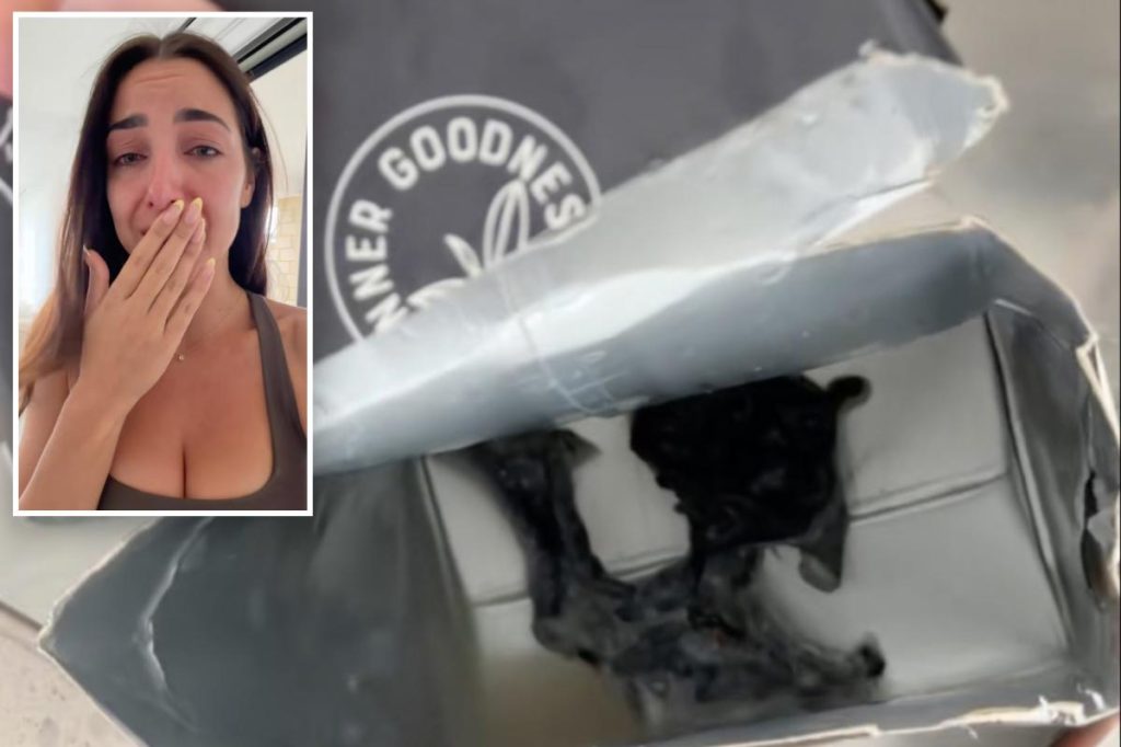 امرأة تجد اكتشافًا مرعبًا في قاع علبة حليب اللوز