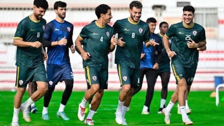 معتمد جمال يخصص فقرة خططية للاعبين في تدريبات الزمالك