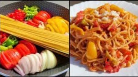 طريقة عمل مكرونة الطاسة الواحدة بدون سلق خلال 15 دقيقة