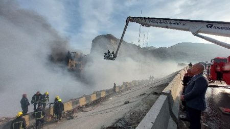 تشكيل لجنة هندسية لمعرفة أسباب حريق منطقة الزرايب