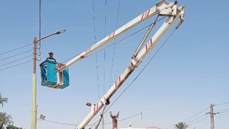 قطع التيار الكهربائى عن عدد من المناطق بأبوقرقاص