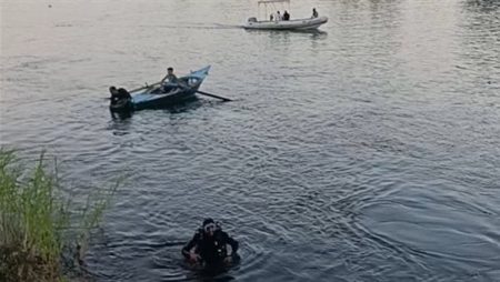 البحث عن شاب غرق في مياة البحر اليوسفي بسمالوط شمال المنيا
